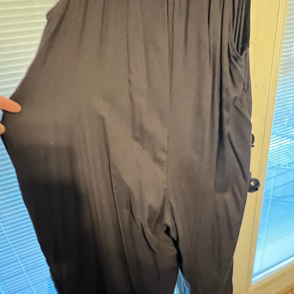 Suzanne Betro Charcoal Sleeveless Jumpsuit - Picture 5 of 5